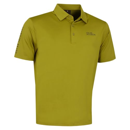 Oscar Jacobson Mens Bullock Tour Polo Shirt - Olive - L