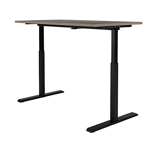 Image of Realspace Magellan 60 inch W Pneumatic Height-Adjustable Standing Desk, Gray