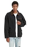 CLOAKA Bomber Jacket for Men Fall Spring Lightweight Streetwear Oversized Casual Stylish Cotton Zip Up Coat Fashion Hip Hop Buttoned sleeves with Multiple pockets Black M