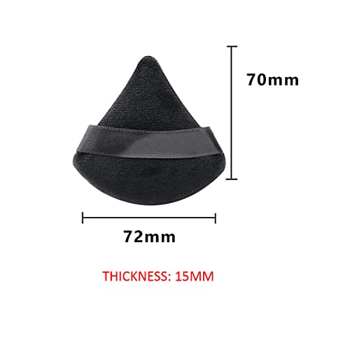 9 Pieces Triangle Powder Puff Super Soft Face Triangle Makeup Puff For Face Body Loose Powder Cosmetic Foundation Makeup Tools For Women Girls Gift(Black, White, Pink) #TOP1