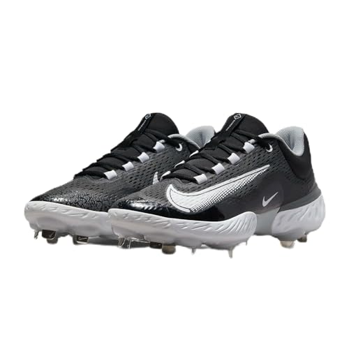Nike Men's Alpha Huarache Elite 3 Metal Baseball Cleats DJ6521-011 (us_Footwear_Size_System, Adult, Men, Numeric, Medium, Numeric_8) Black/White