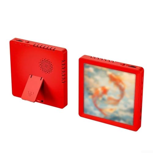 Durashmall Marco de fotos de música con función de grabación y parte trasera magnética, volumen ajustable, tarjeta TF, soporte de tarjeta TF, batería de 450 mAh, pantalla digital de fotos para