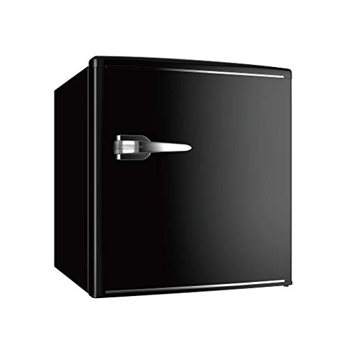 TOHOTAIYO 小型冷蔵庫 1ドアレトロ冷蔵庫 48L ブラック RT-148B