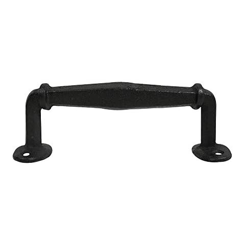 zeitzone Möbelgriff Rustikal Griff Schubladengriff Gusseisen Antik-Stil Schwarz 17,5cm Cover