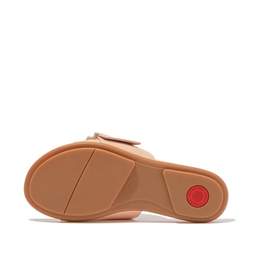 Image of FitFlop Gracie Maxi-Buckle Leather Slides