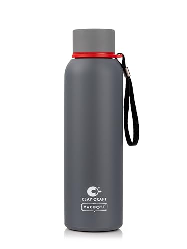 Image of CLAY CRAFT VACBOTT Everest Hike Double Wall|18 Hours Hot and 24 Hours|Cold Water Bottle Vacuum Insulated Flask Bottle 700ml|Leak Proof|BPA-Free| BIS Certified| Made in India|1 Year Limited Warranty