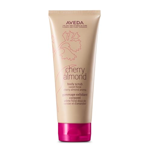 Aveda Cherry Almond Body Scrub | with Sweet Almond Oil, Cherry Blossom Extract | Sweet Floral Aroma of Tonka Bean, Certified Organic Orange, Ylang Ylang | 98% Naturally Derived*, 6.7 Fl Oz