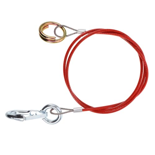 GRIRIW Trailer Safety Cables 1m/3.28ft Stainless Steel Tow Rope Heavy Duty Wire Safety Cables Strap for Rv