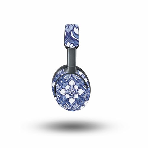 Image of MightySkins Carbon Fiber Skin Compatible with Bose QuietComfort Ultra - Flower Mandala | Protective, Durable Textured Carbon Fiber Finish | Easy to Apply