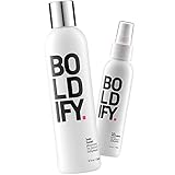 Shampoo + Thickening Spray: Boldify Clean Texture Bundle: Paraben & Sulfate-Free, Volume, Root Lift,...