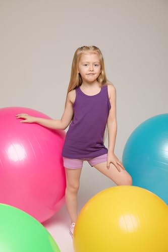 Image of Lilax Girls' Basic Solid Soft Dance Short for Gymnastics or Under Skirts