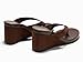 Coutgo Womens Wedge Heels Sandals Platform Flip Flops Slides Slip On Summer Beach Shoes, Dark Brown, Size 8