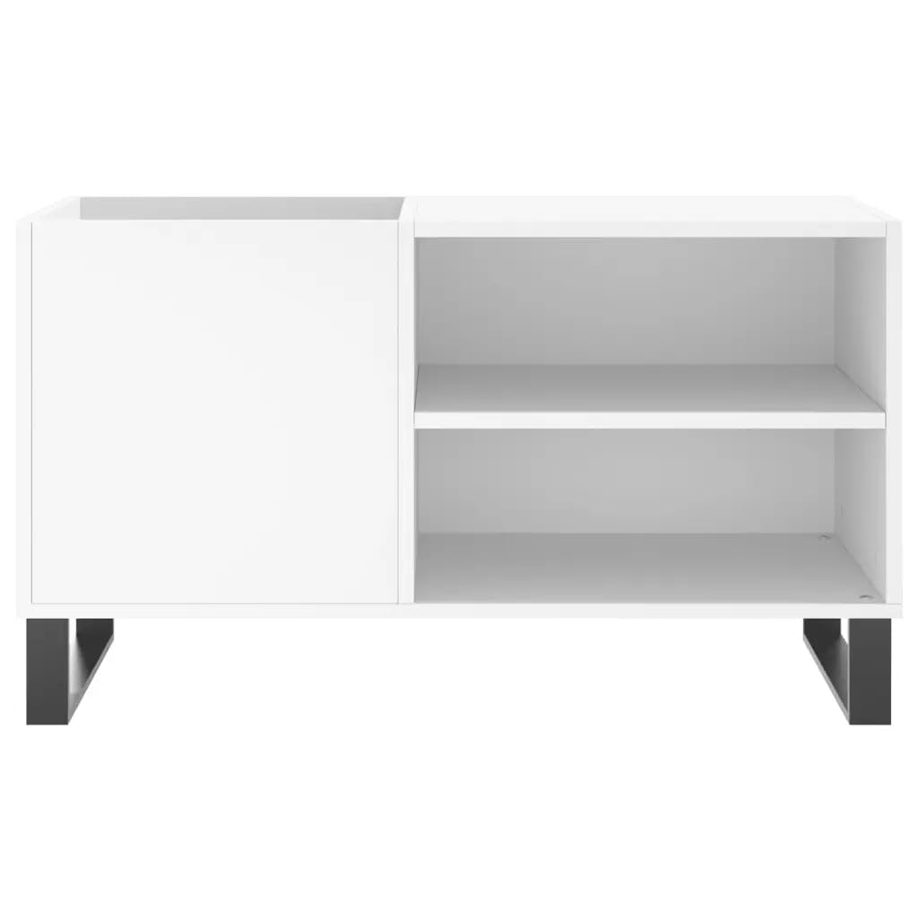 Helloshop26 - Armario para discos (85 x 38 x 48 cm, madera de ingeniería), color blanco