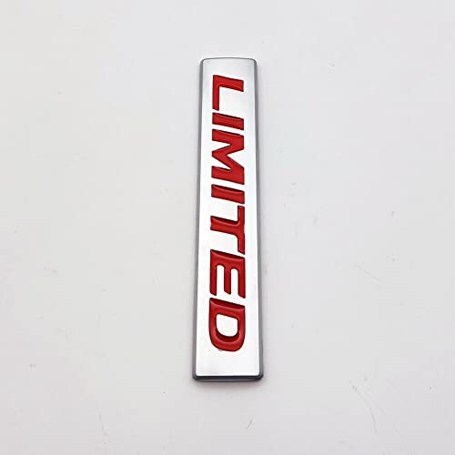 Image of 1x Limited Logo 3D Metal Decal Side Sticker for Fender Emblem Trunk (Chrome Red)
