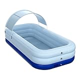 Diseño de protección solar: viene con un dosel desmontable que puede bloquear eficazmente los rayos UV, por lo que puedes disfrutar de la diversión jugando en el agua en verano sin preocuparse por quemaduras solares.