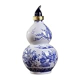 Gadpiparty Keramik Weinflasche Bauch Traditioneller Chinesischer Haushalts weinbehälter aus Sicherer Hochwertiger Keramik für Aufbewahrung und Dekoration Zuhause Bar Restaurant