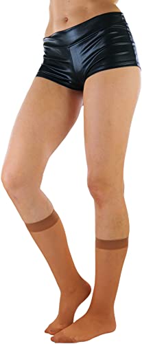 Image of ToBeInStyle Women's Pack Of 6 Pairs Sheer Knee-Hi Nylon Solid Socks