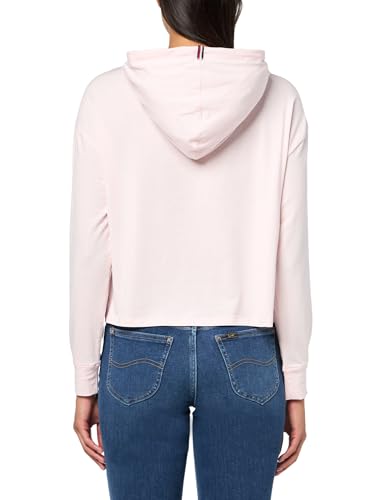 Image of Tommy Hilfiger Women's Lightweight Logo Hoodie Sweatshirt