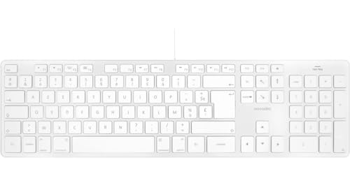 Novodio Touch Keyboard USB-A Argent - Clavier AZERTY Mac