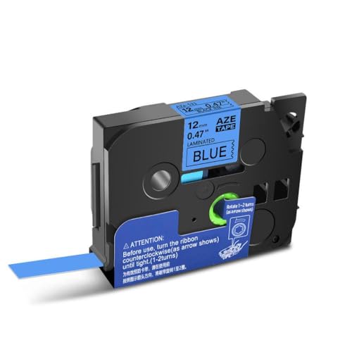 ���x���v�����^�[�p��nineleaf�݊����x���e�[�v6mm 9mm 12mm 18mm 24mm���f���p231���x��TZ 131 231 431 531 631 731���{��(Black on Blue)