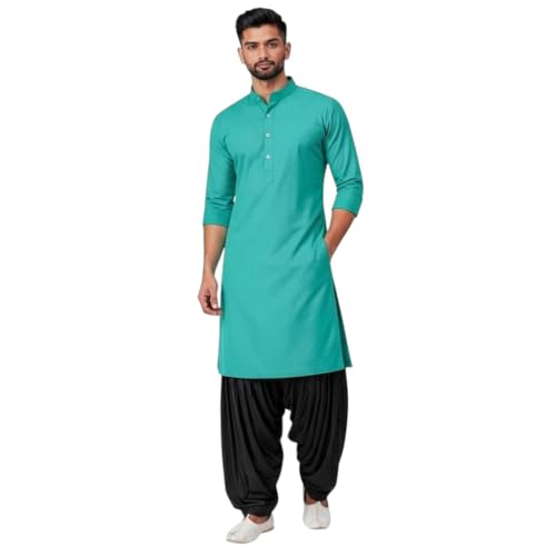Image of Mens Pure Coton Kurta Dhoti Set | Traditional Ethnic Wear for Festive & Wedding Men's Cotton Kurta with Dhoti Set | Comfortable Ethnic Traditional Outfit Stylish Men's Cotton Kurta Dhoti Set.
