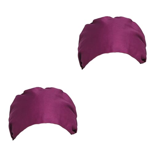 Chapeau de travail anti-poussière en coton lavable violet