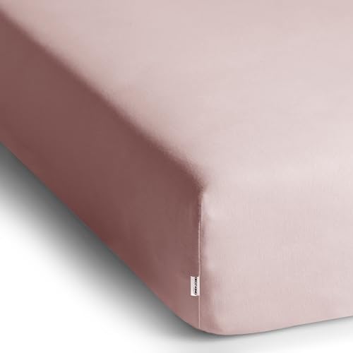 DecoKing Spannbettlaken 140x200 160x200 cm 100% gekämmte Baumwolle Amber – Ansicht 3