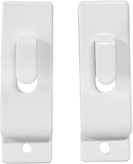 Prolinemax 2 Pcs White Single Notch Slatwall Hook Hooks Retail Display Metal Picture Hanger