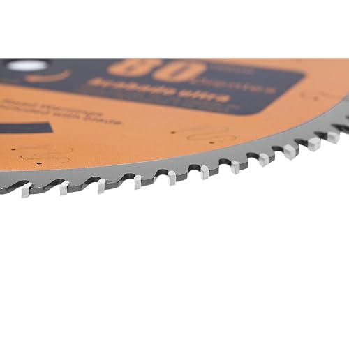 Image of 10 inch Miter /Table Saw Blade, 80 Teeth ATB Tungsten Carbide Saw Blades with 5 /8 inch Arbor for Wood, Aluminum, PVC Pipe and Plastic Cutting