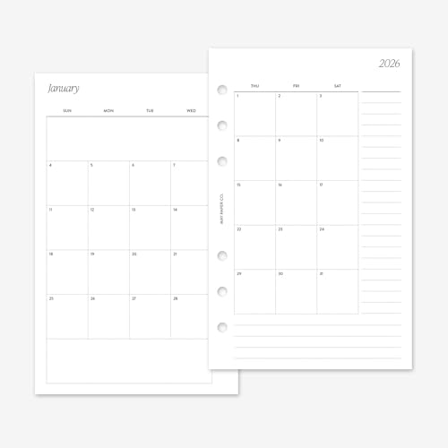Mois sur 2 pages Franklin Covey Compact 2026 en papier haut de gamme