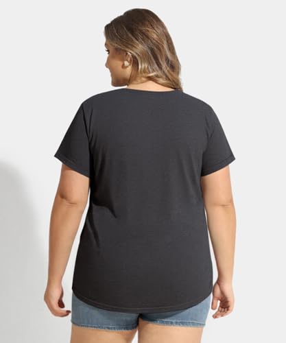 Image of CARCOS Plus Size Tops for Women Short Sleeve Shirt Summer Star /Leopard /Tie Dye /Flower Crewneck Pullover Tunic XL-5XL