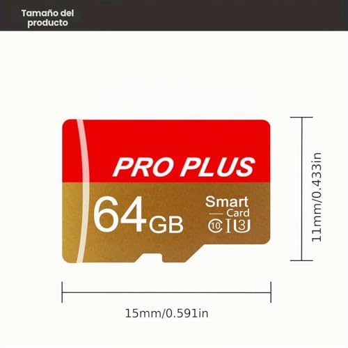 Tarjeta de memoria 64GB para audio de coche y fotos de cámara pack de 2 7