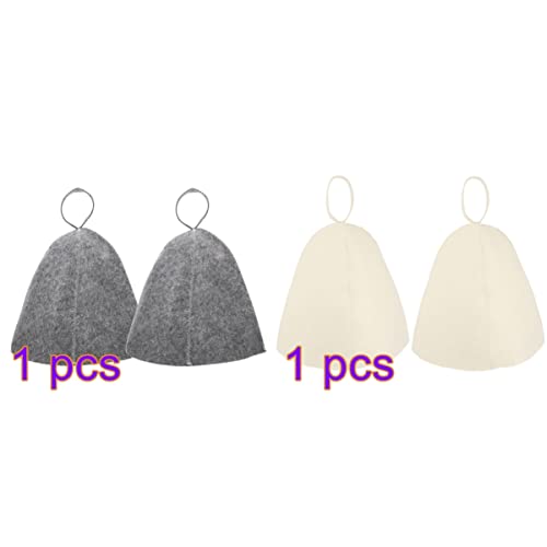 Healvian Cappelli da Sauna 4 Pezzi Cappello Banya