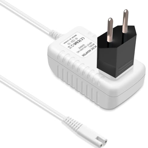 Uootery   Cargador de dos pines para Waterpik Ultra y Cordless Plus Water Flosser Combo WP 100 450 WP 112 462