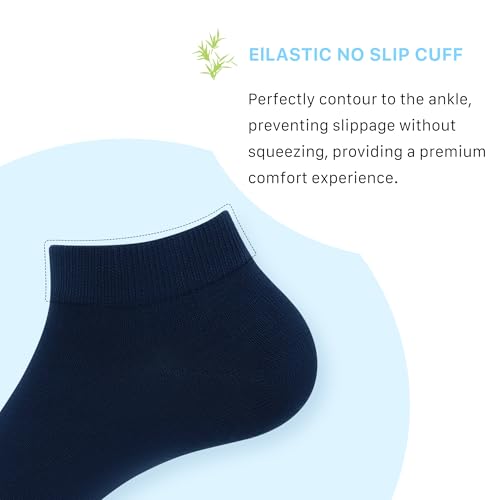 Ankle Socks for Women Thin Bamboo Viscose Breathable Low Cut Soft Casual Ladies Sock 4/8 Pairs4