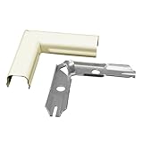 Legrand Wiremold B-6 Metal Raceway for Extending Power, 500 Series, Flat Elbow, Ivory (1 Pack)