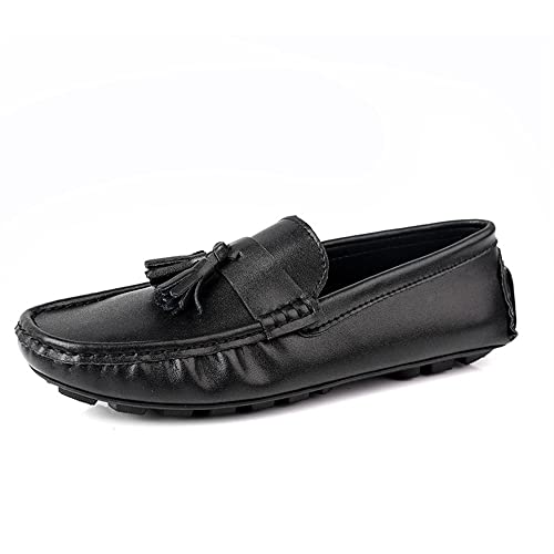 Mens Loafers Shoe Driving Loafers Tassel Simple Leather Slip Resistant Flexible Flat Heel Outdoor Slip-on2