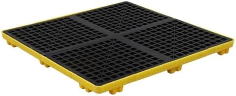 Industrial Drum Spill Containment Pallet, Leak Proof Modular Platform for Safe Oil Storage and Spill Prevention,33 * 33 * 5.8cm