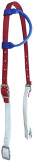 Showman Red, White, and Blue Nylon One Ear Headstall.