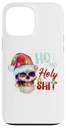 Holy Shit Skeleton Santa Claus Suéter Feo de Navidad Carcasa para iPhone 13 Pro MAX