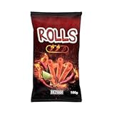 "Snack frito Rolls sabor chili y lima Hacendado picante Paquete 100 g Pack 2"