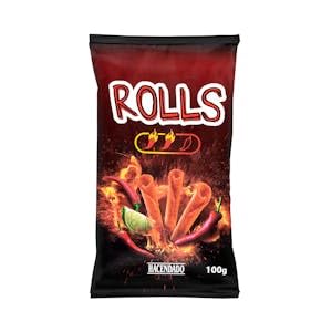 'Snack frito Rolls sabor chili y lima Hacendado picante Paquete 100 g Pack 2'