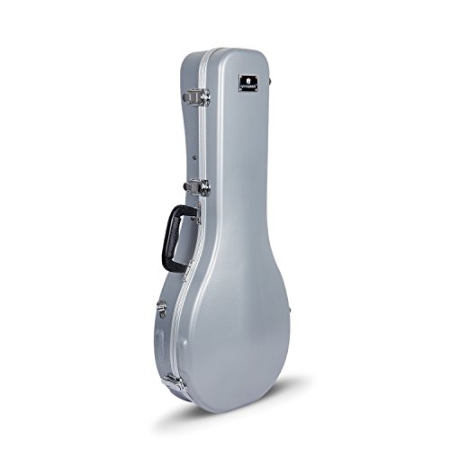 Image of Crossrock, ABS Molded Style Mandolin Hard Shell Case, Sliver (CRA861MASL)
