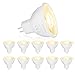 Produktbild Dehobo MR16 LED Warmweiß 5W 2800K, 12V GU5.3 Sockel LED Bulbs Licht Spot Warmweiss, Flackerfrei Glühbirne, Aluminium mit Kunststoffbeschichtung, Ersatz für 50W Halogen, 10er Pack