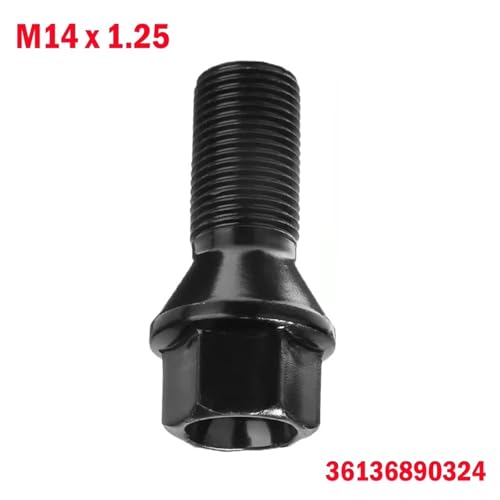 Tornillos de rueda M14x1.25 negros para reparar fijación E70 E71 3