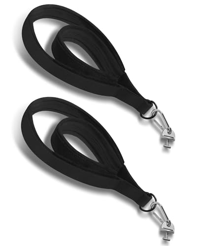 Pilates Loops Fit for Tonal & Reformer Machine Double Loop Soft Lined Pilates Straps with T Lock Adapter W/Snap Hooks D-Ring Straps