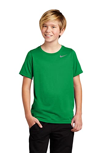 Nike Youth Boys Legend Short Sleeve Tee Shirt (Large, Apple Green)
