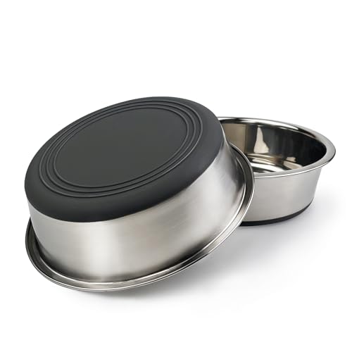 LUMITERRA 2 Pack Ciotole per Cani in Acciaio Inox, Lotole