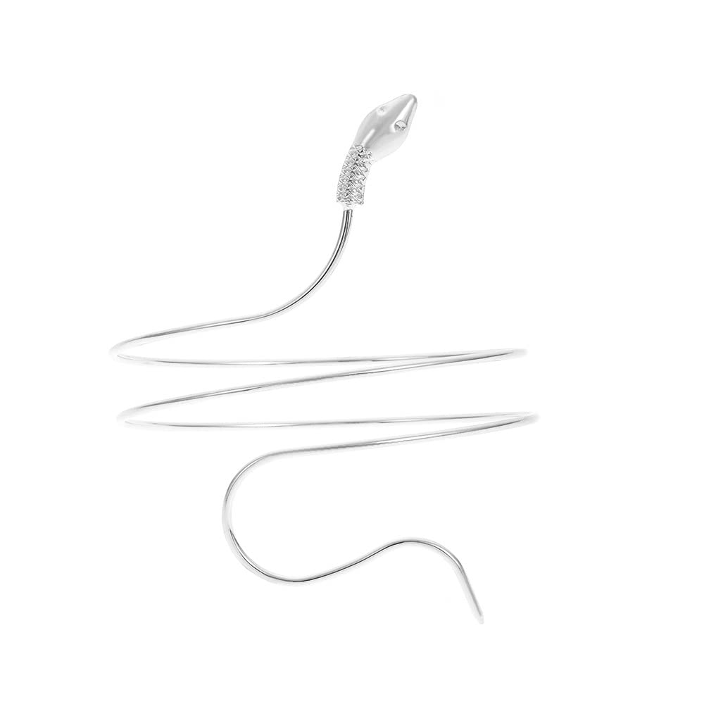 Elegant Snake Design Silver Arm Cuff (B0CLPZ35Y6) Amazon Price History, Amazon Price Tracker