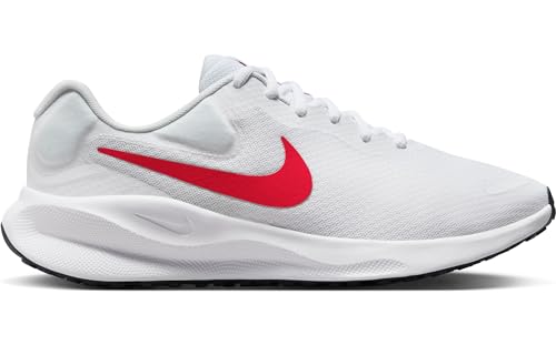 Image of Nike Mens Revolution 7 White /University RED-Midnight Navy Running Shoe - 13 UK (14 US) (FB2207-101)